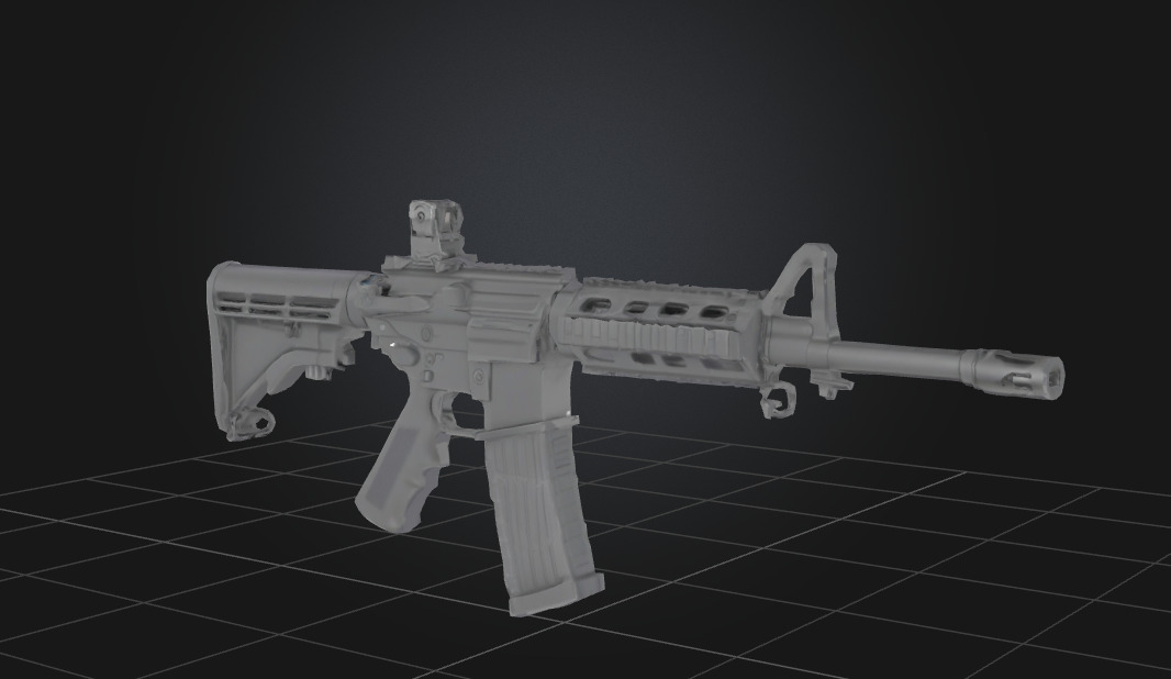 Weapons  Low-poly 3D model_3