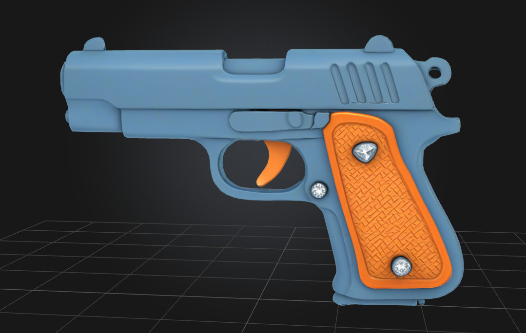 Weapons  Low-poly 3D model_18