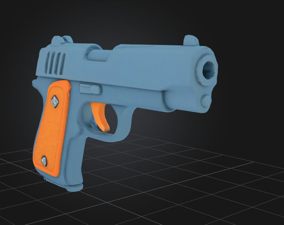 Weapons  Low-poly 3D model_19