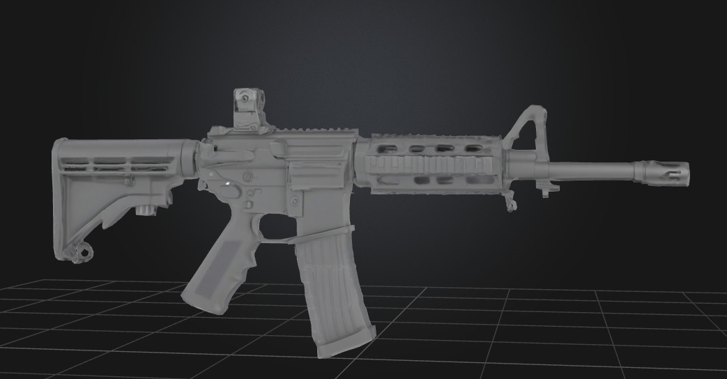 Weapons  Low-poly 3D model_1