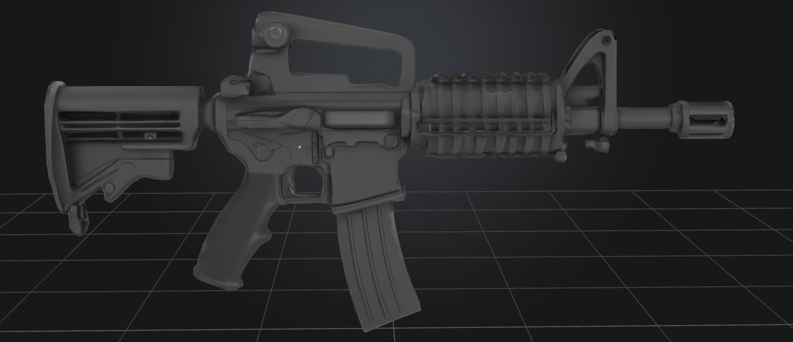 Weapons  Low-poly 3D model_10
