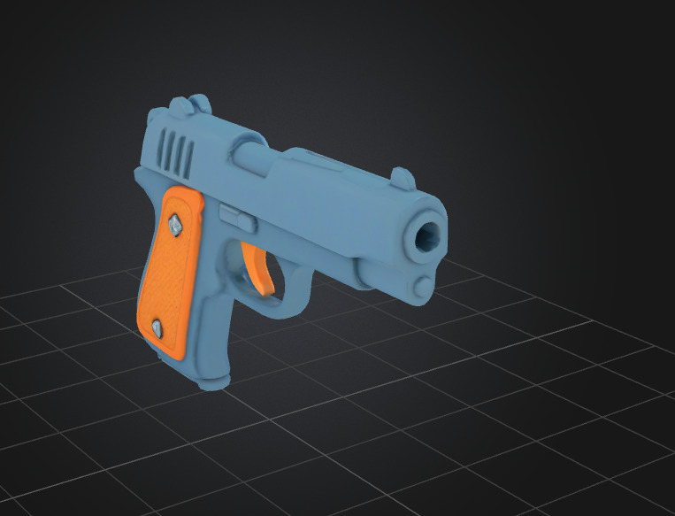 Weapons  Low-poly 3D model_15