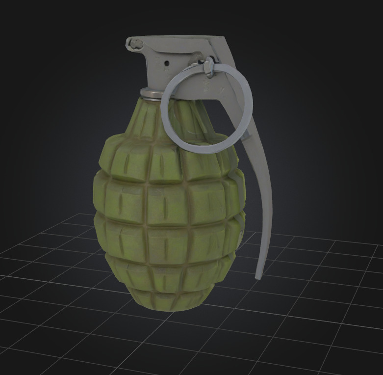 Weapons  Low-poly 3D model_5