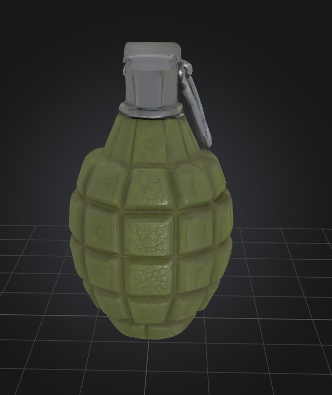 Weapons  Low-poly 3D model_4