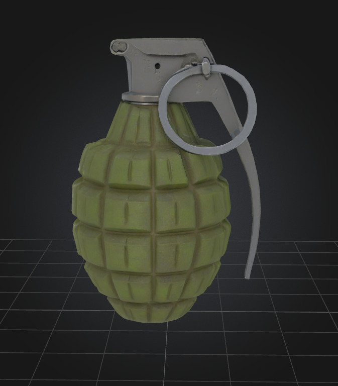 Weapons  Low-poly 3D model_6