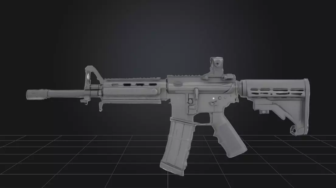 Weapons  Low-poly 3D model_0