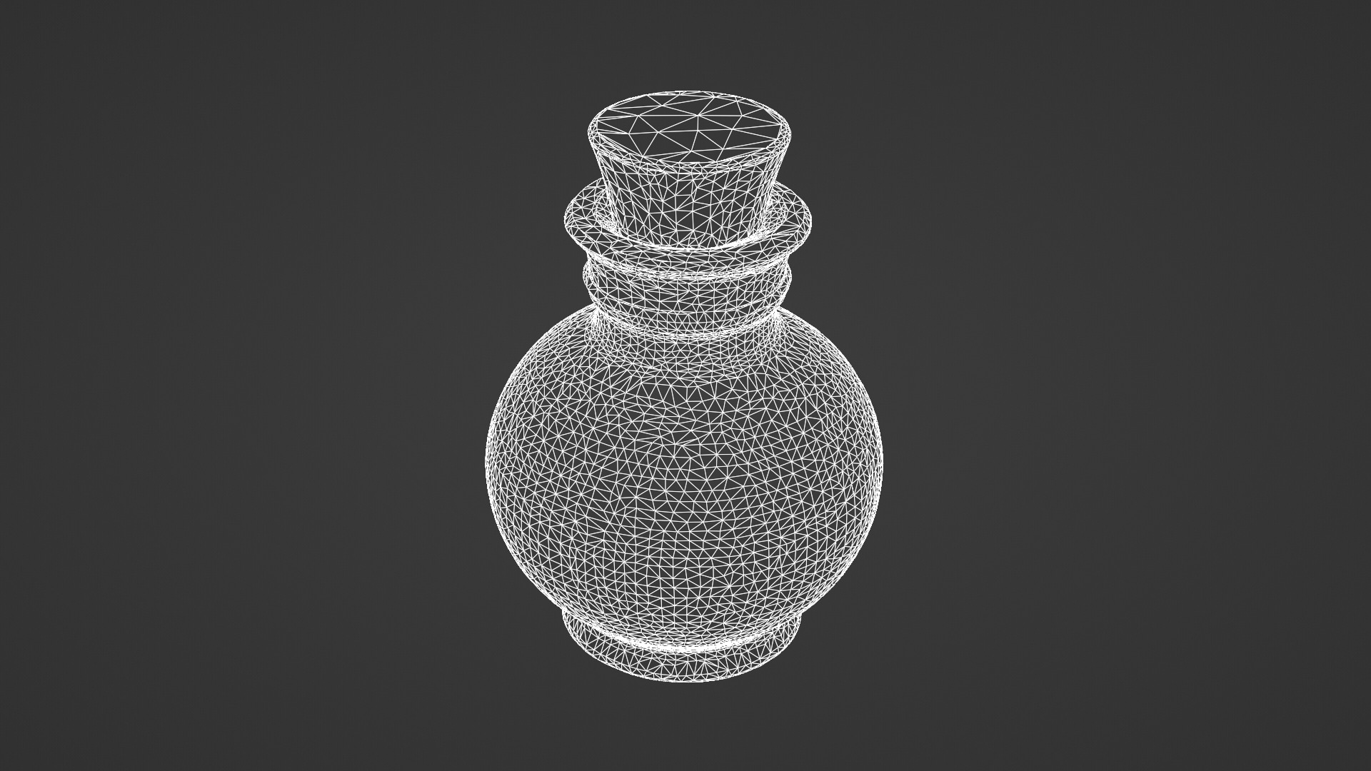 Fantasy Magic Potion Bottle 3D model_5