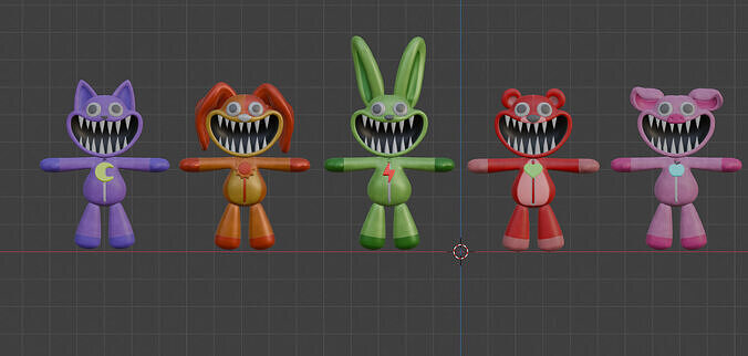 Scary Characters 3D model