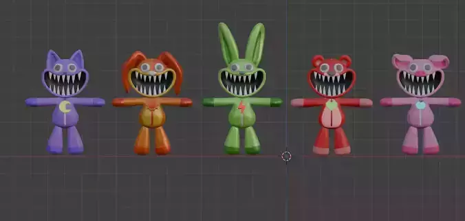 Scary Characters 3D model