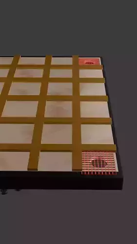 Realistic 3D Carrom Board Model for Blender