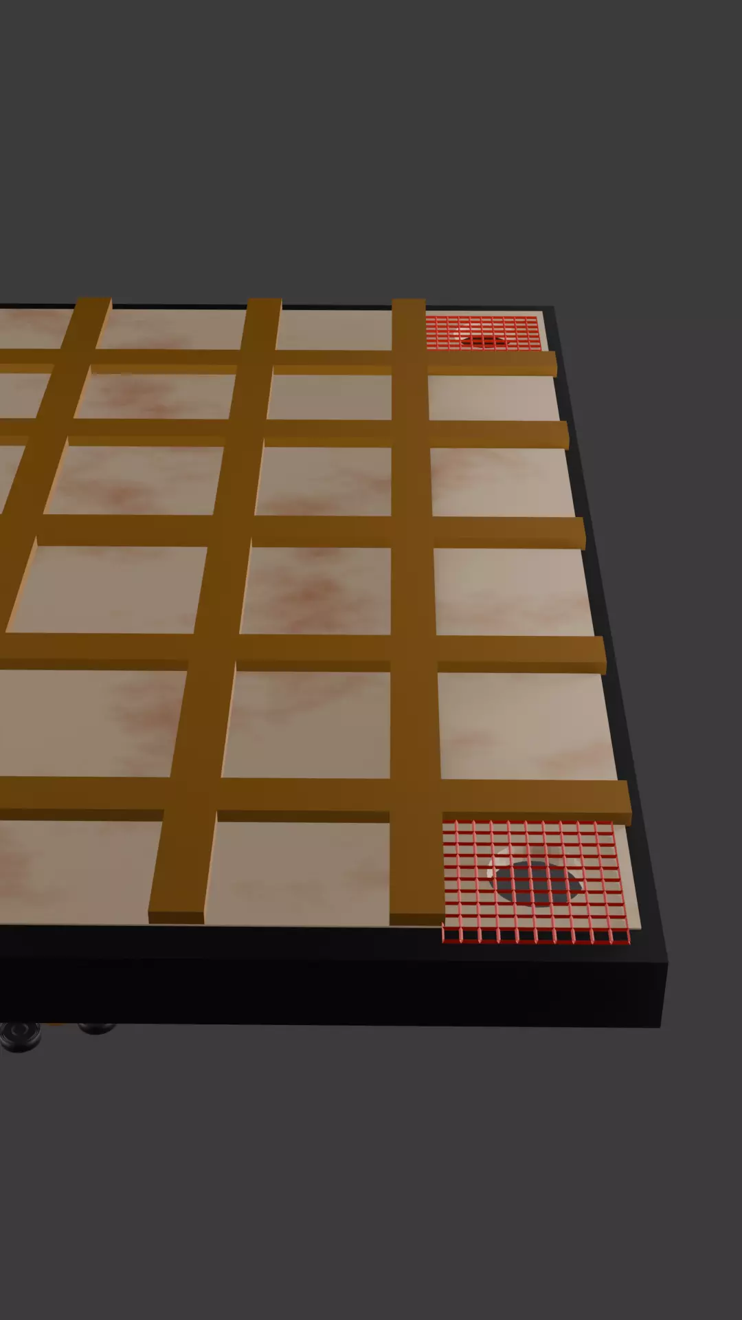 Realistic 3D Carrom Board Model for Blender Free 3D model