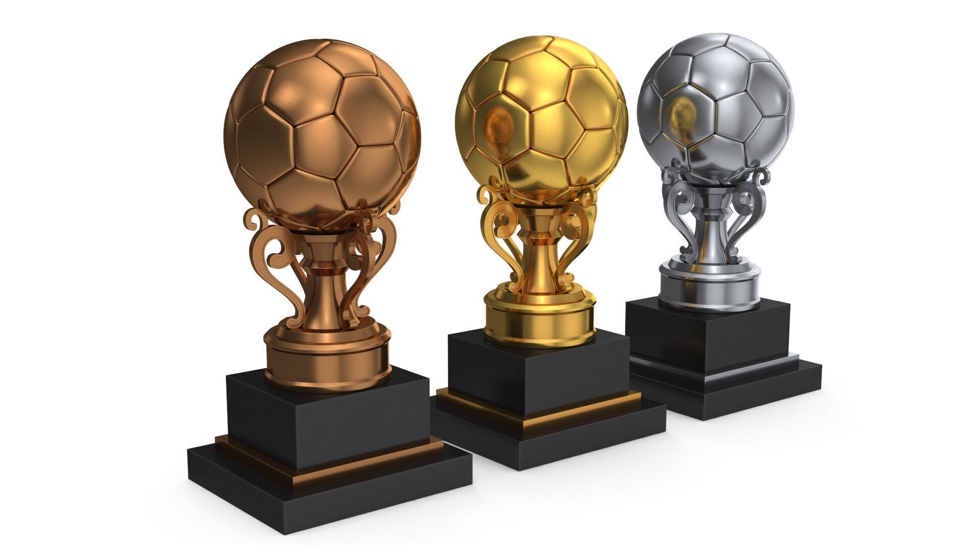 Trophy balls 3D model_2