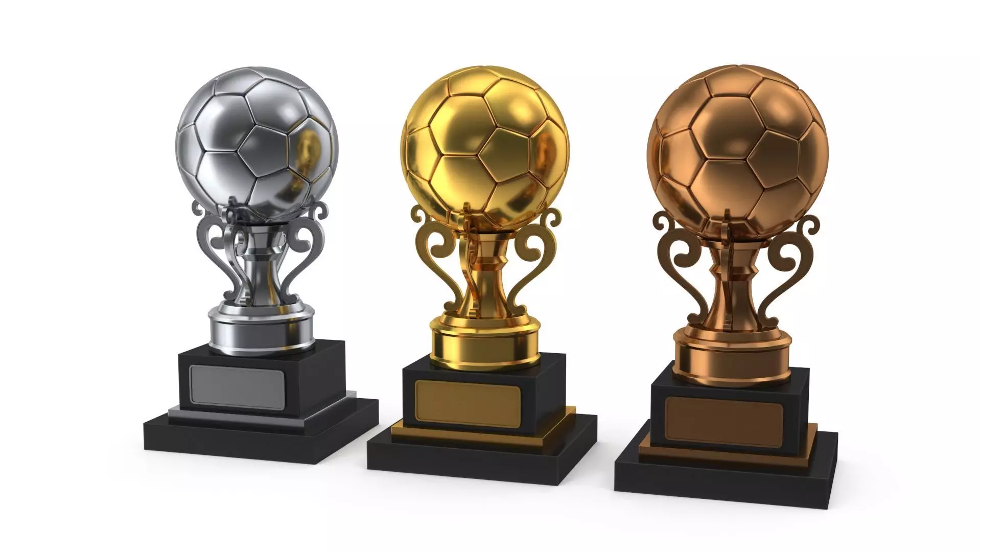Trophy balls 3D model_0
