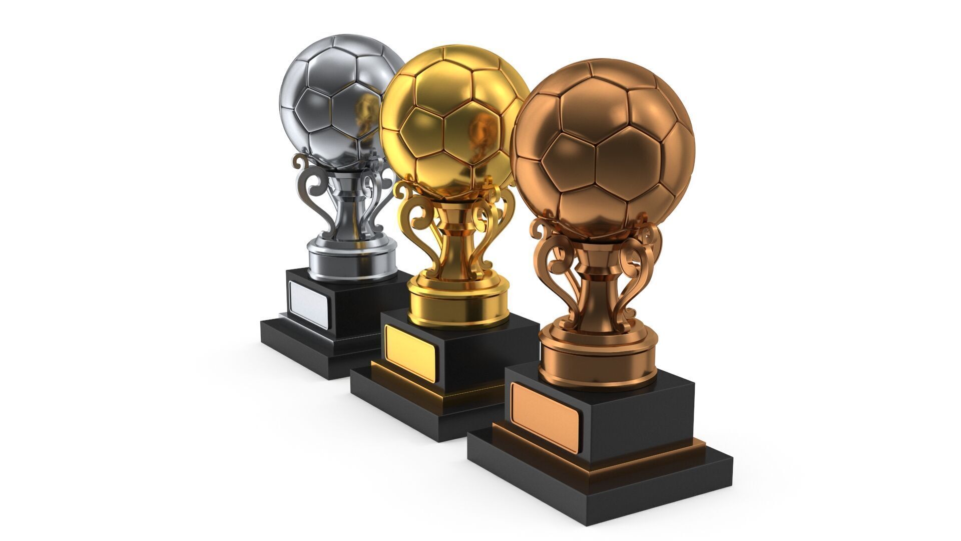 Trophy balls 3D model_1