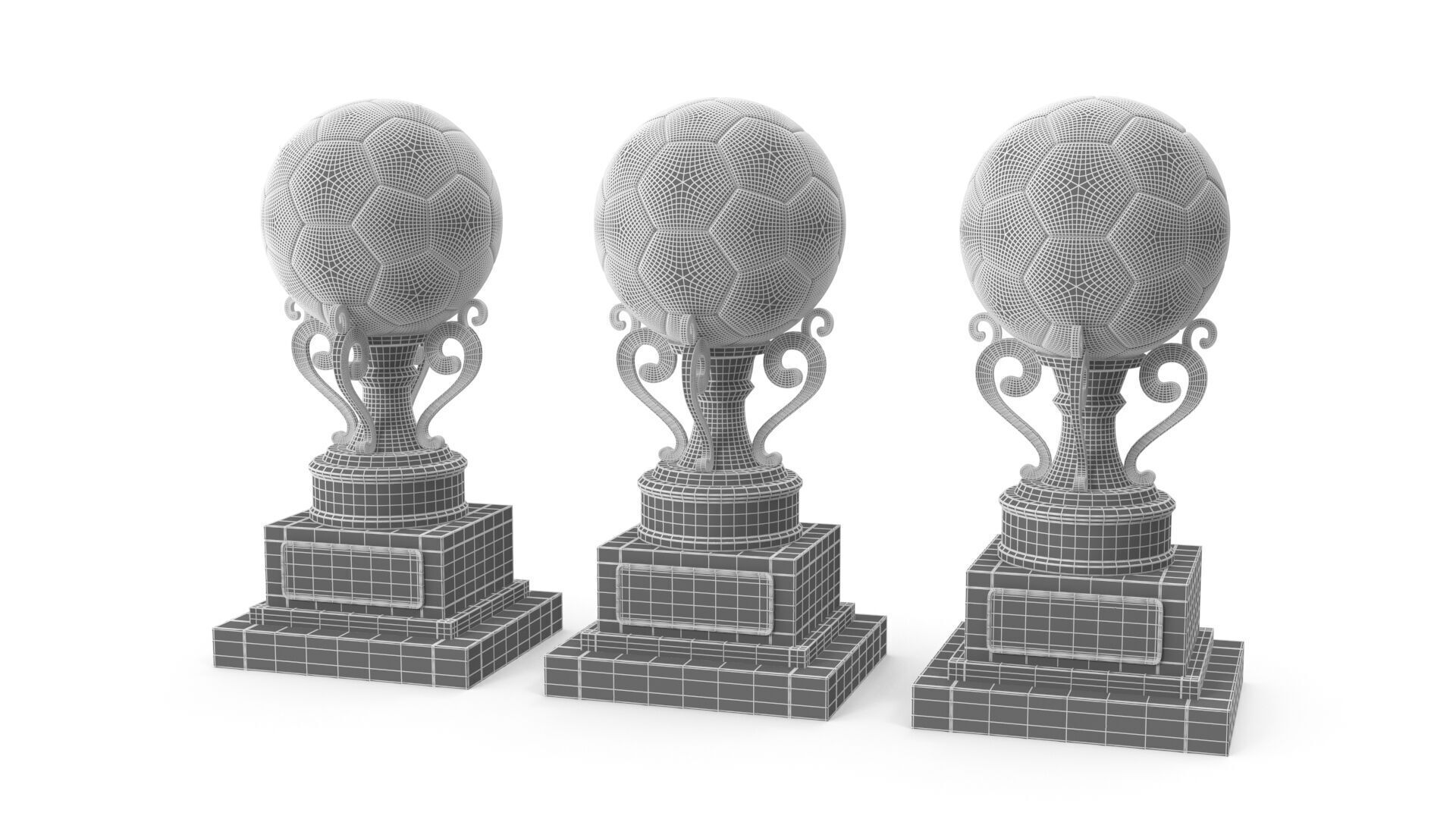 Trophy balls 3D model_11