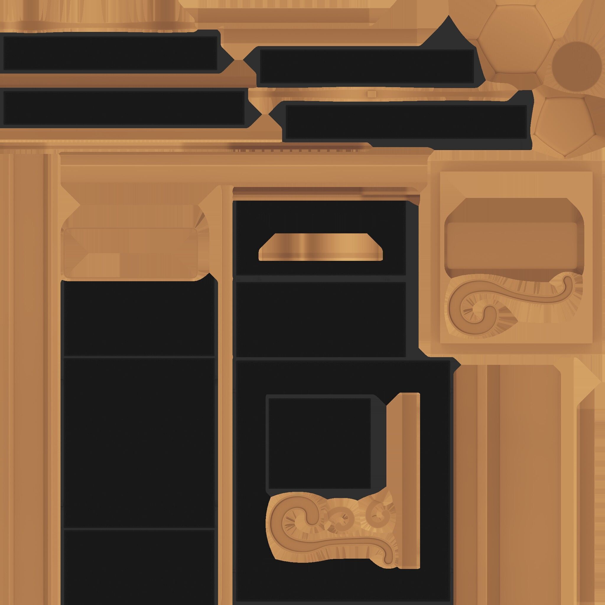 Trophy balls 3D model_8