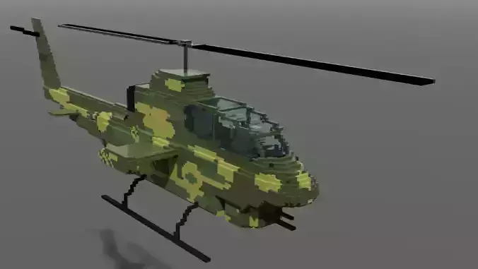 AH 1 Cobra voxel model 