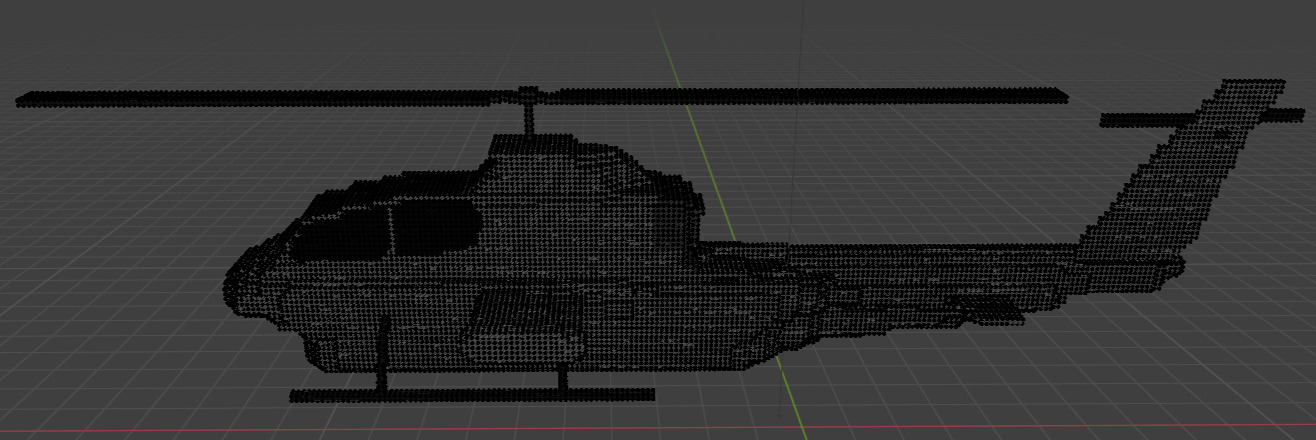 AH 1 Cobra voxel model  Low-poly 3D model_5