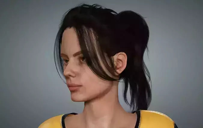 Scifi female 3D model Scifi female 3D model