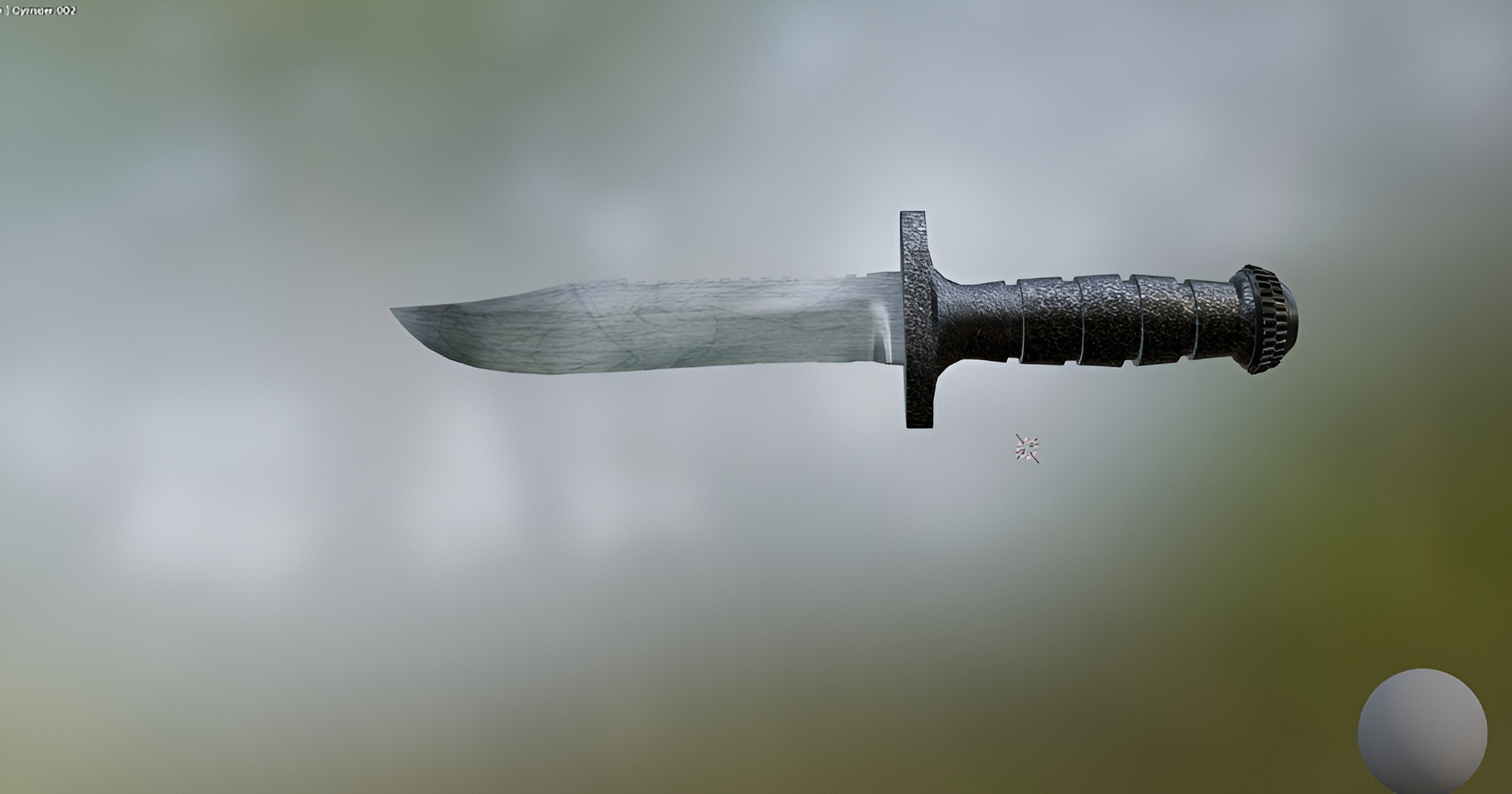 3D Combat Knife Model Low-poly 3D model_4
