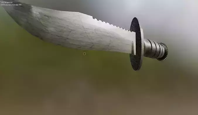 3D Combat Knife Model