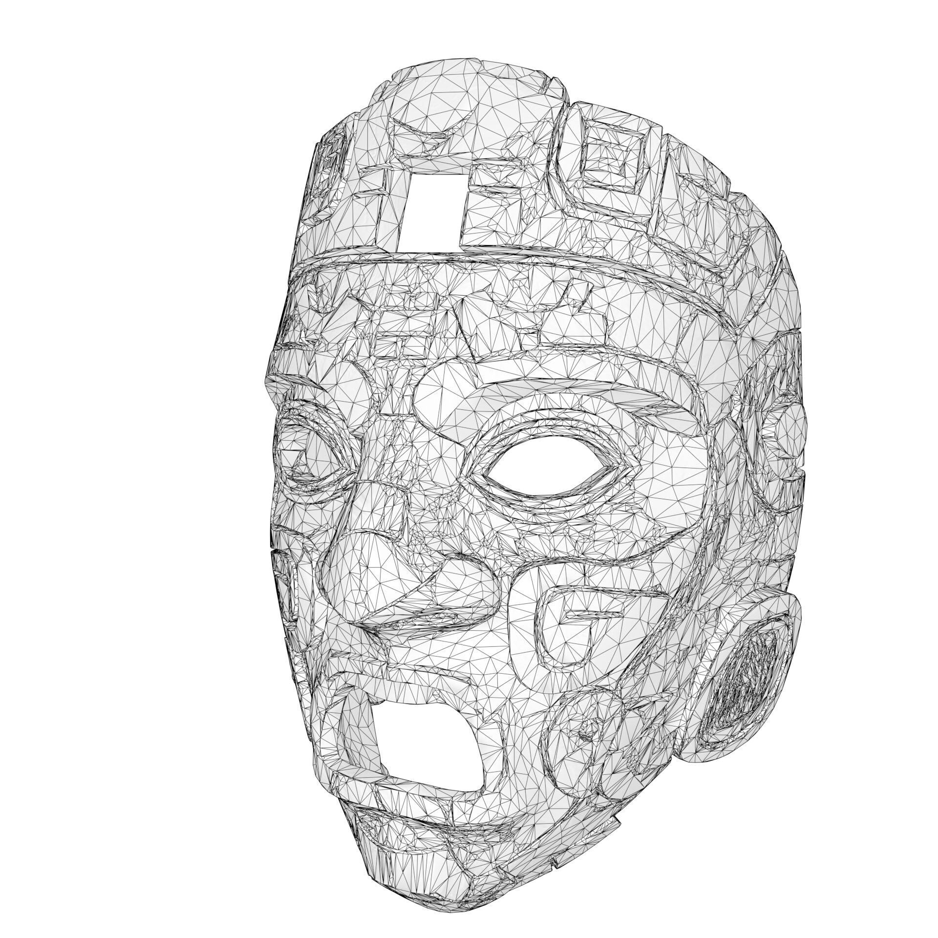 Maya Ceremonial Masks Pack Low-poly 3D model_44