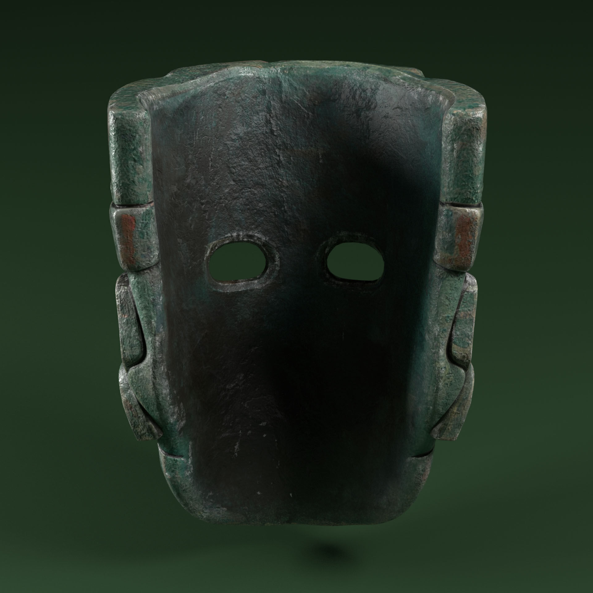 Maya Ceremonial Masks Pack Low-poly 3D model_22