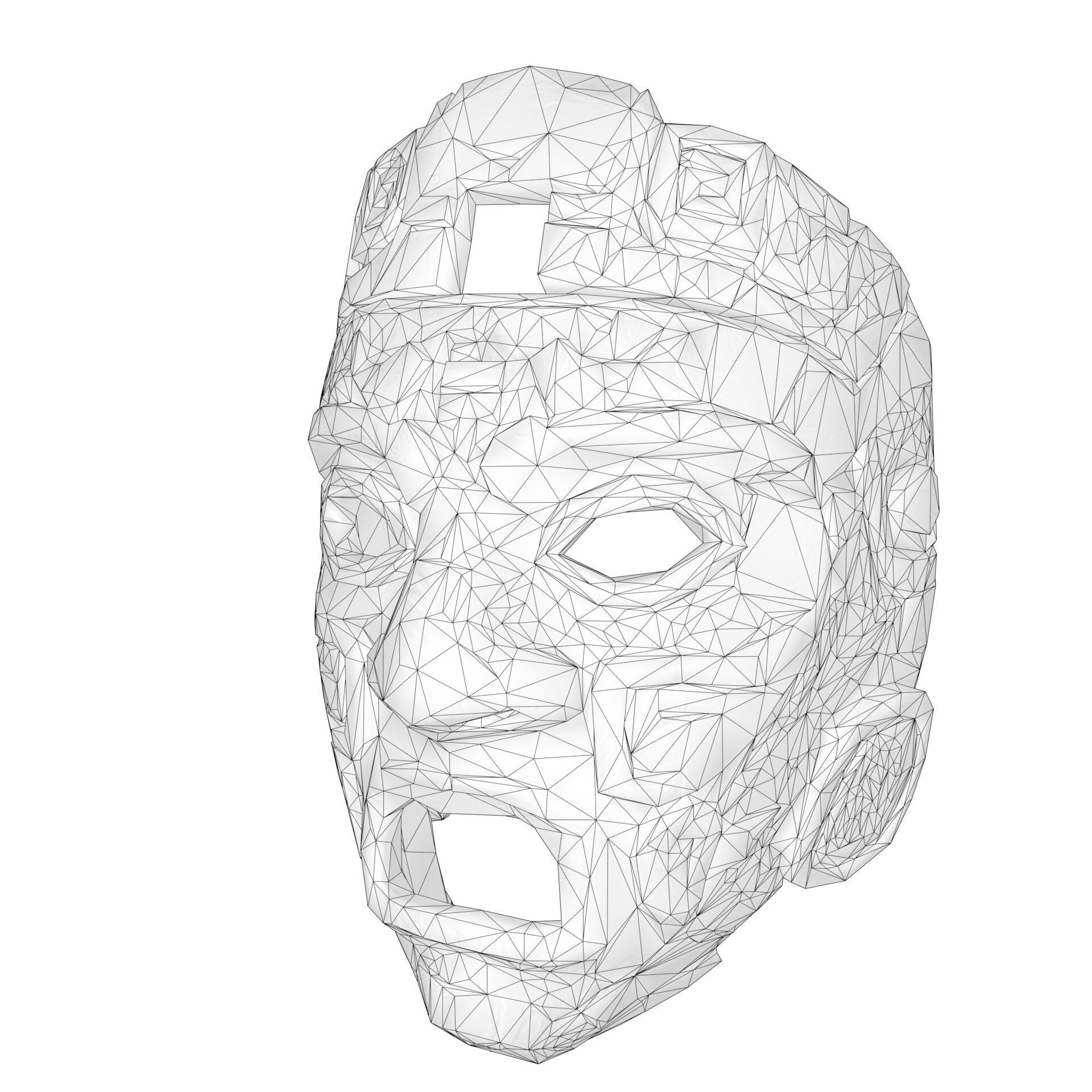 Maya Ceremonial Masks Pack Low-poly 3D model_45