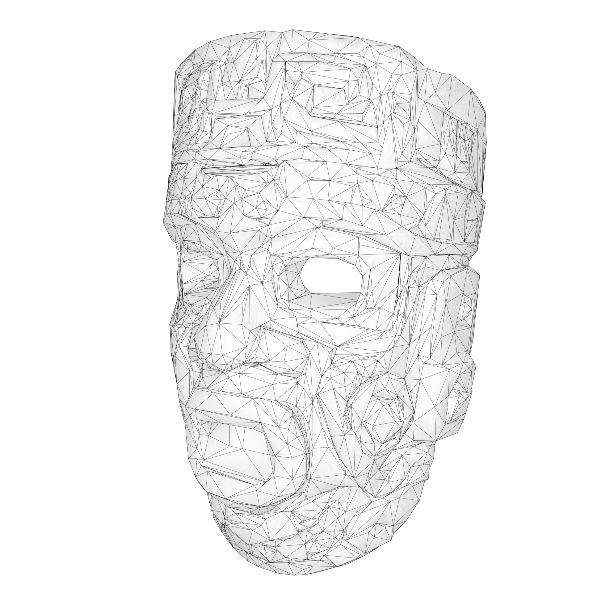 Maya Ceremonial Masks Pack Low-poly 3D model_30