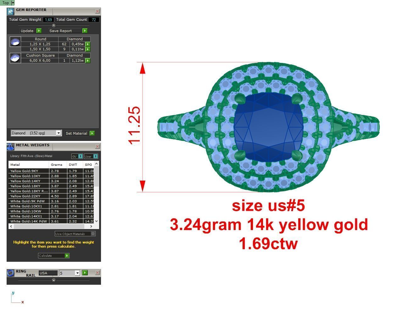 Ring 1041 3D print model_2