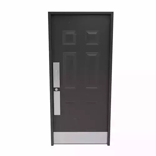 wooden Door   Low-poly 3D model