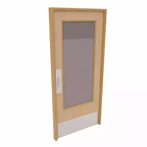 Corridor door lowpoly 3d model