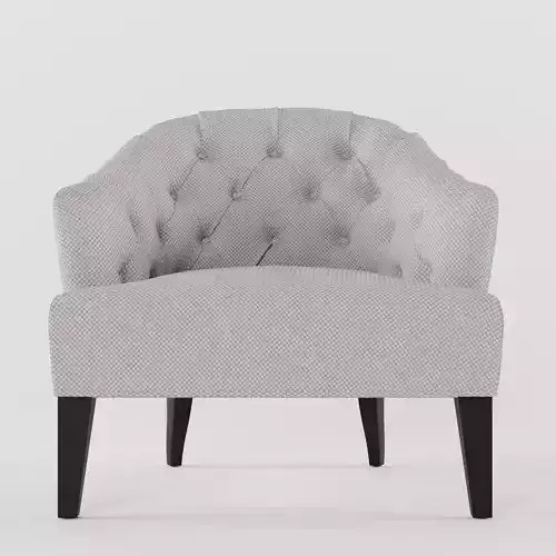 Olde World Style Curved Armchair