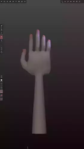 A Hand with NO RIG Free 3D model