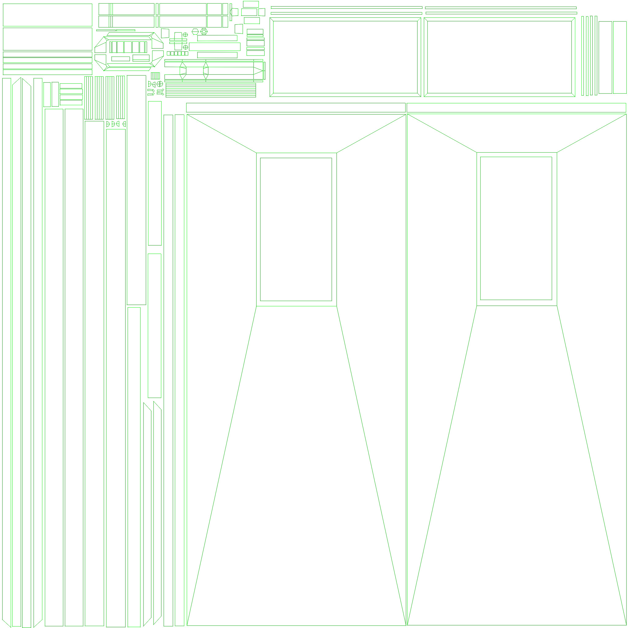 Kitchen door Low-poly 3D model_9