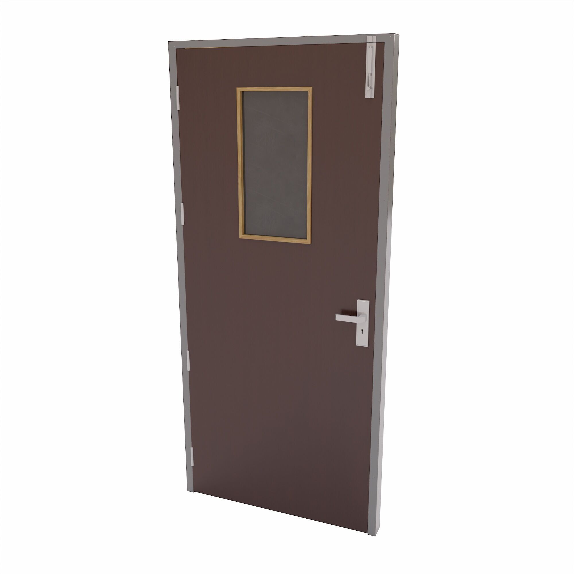 Kitchen door Low-poly 3D model_3