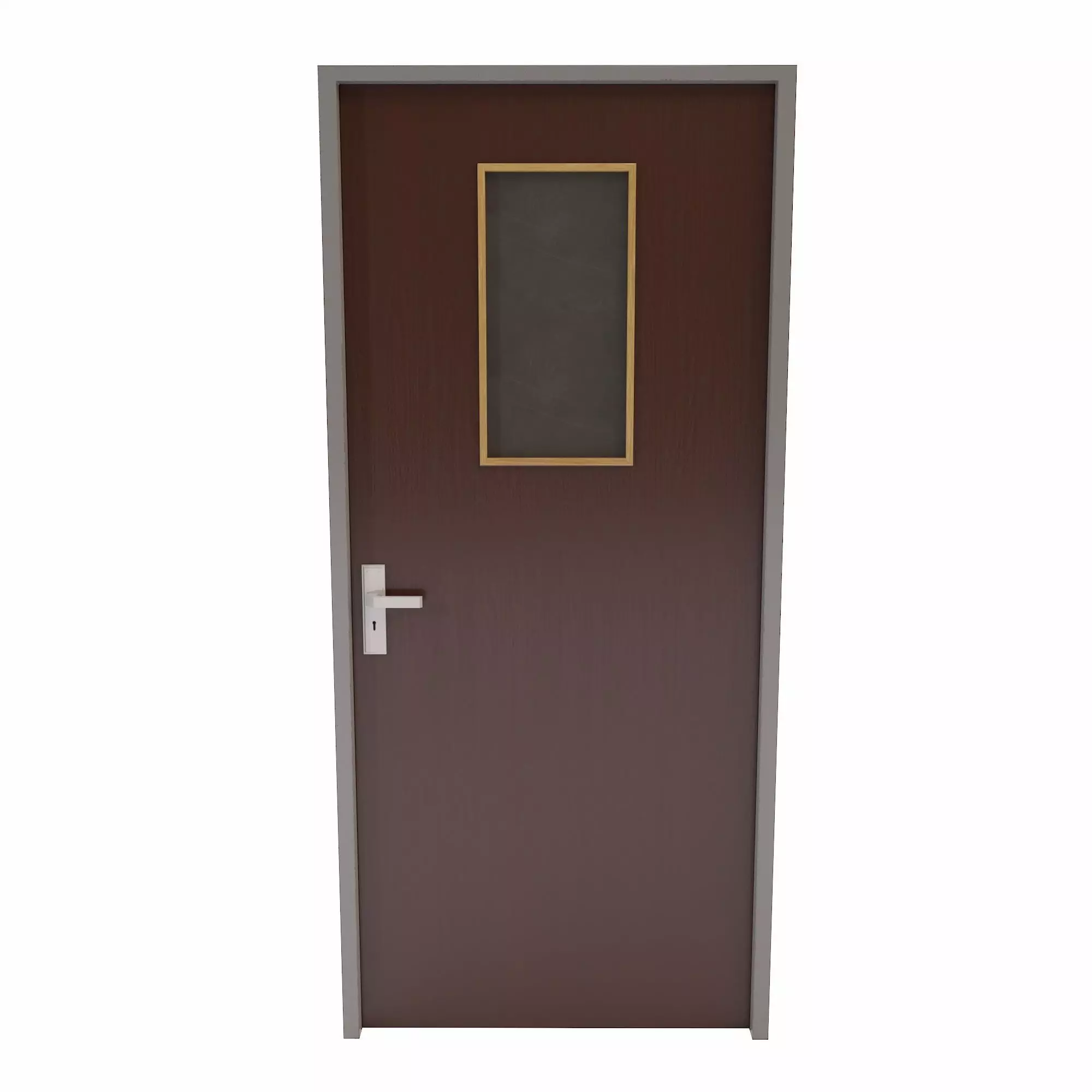 Kitchen door Low-poly 3D model_0