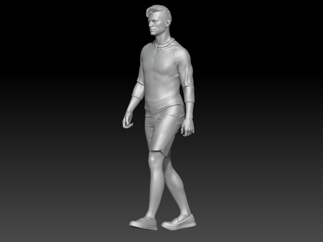 just walking around boy 1 3D print model_1