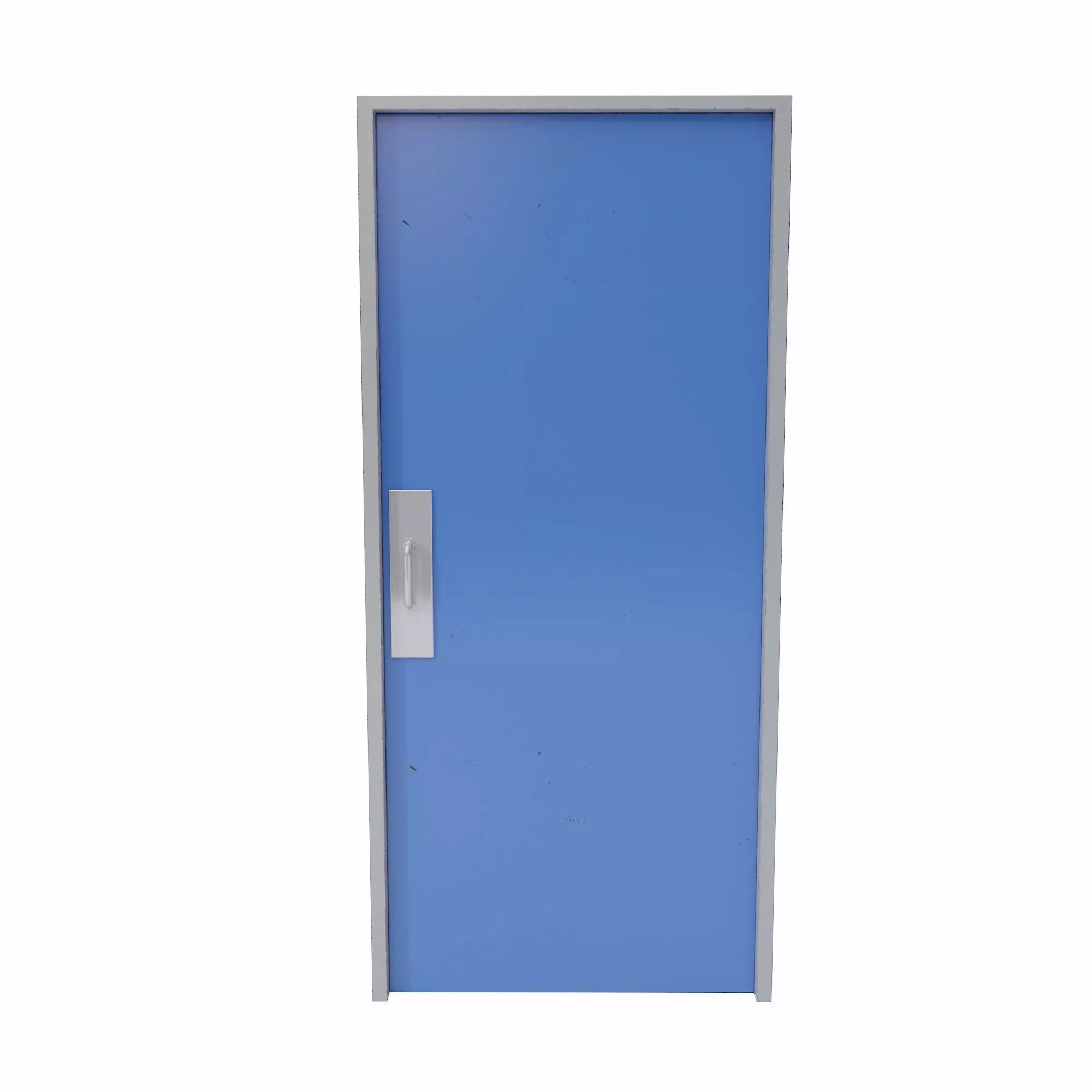 Store room door Low-poly 3D model_0