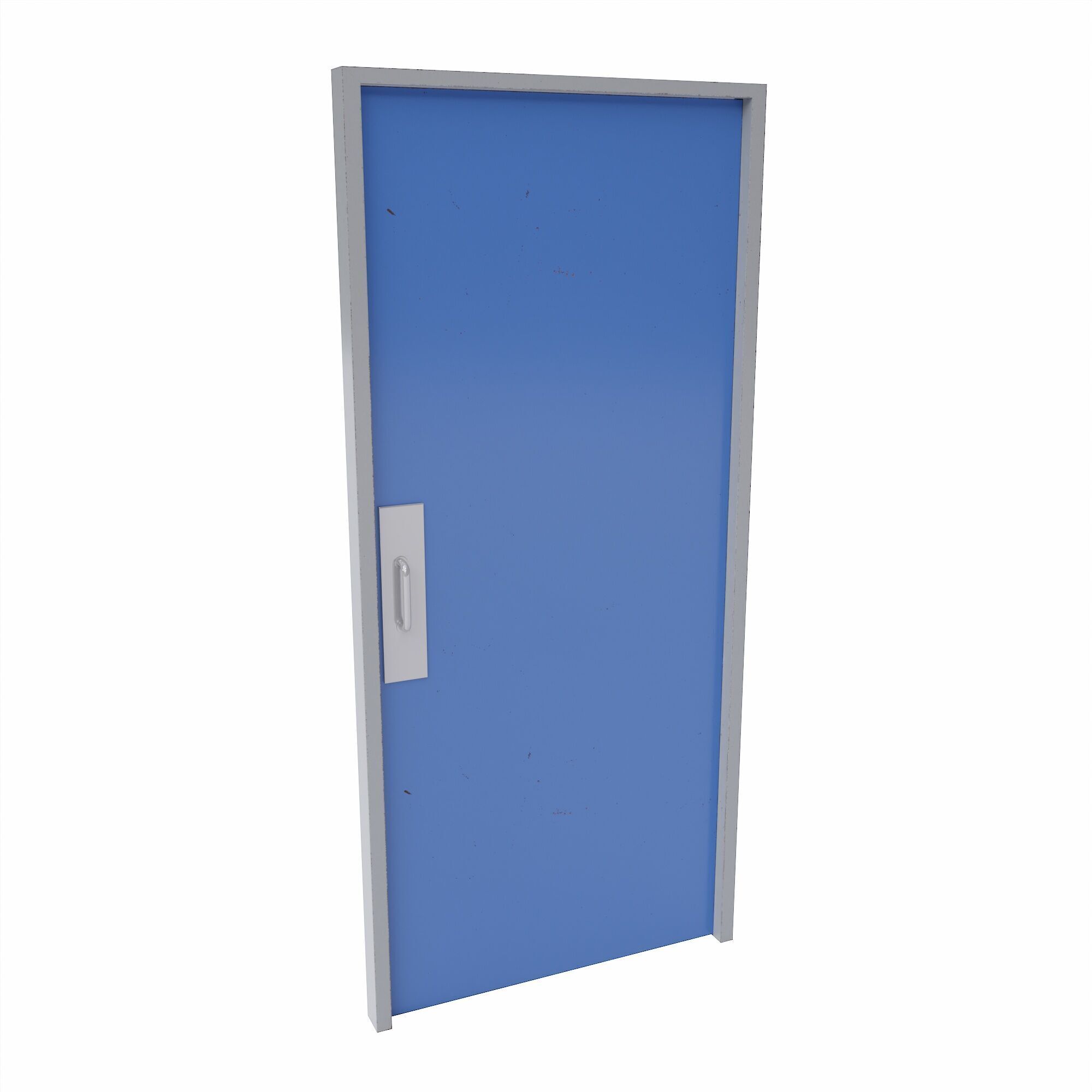 Store room door Low-poly 3D model_2