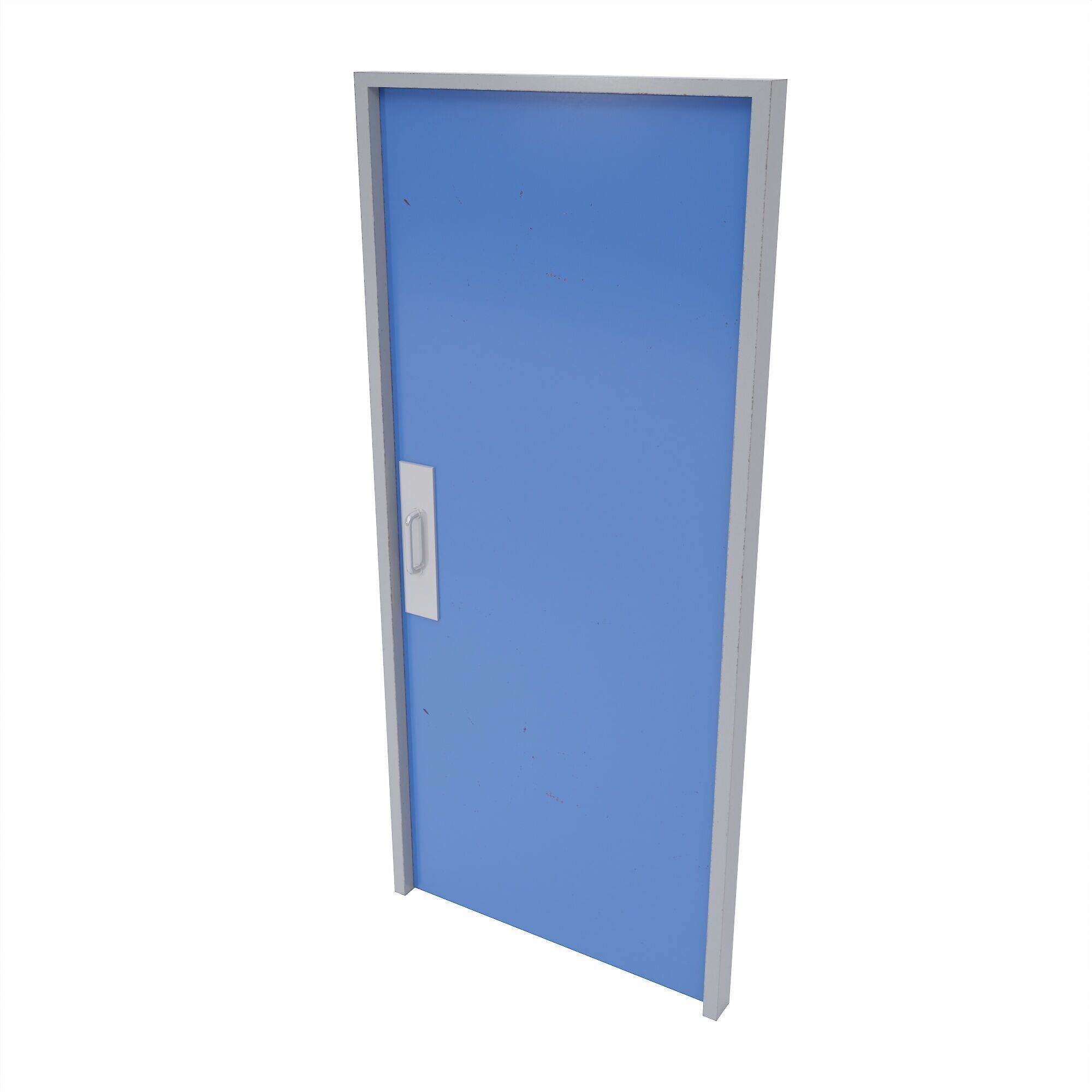 Store room door Low-poly 3D model_1