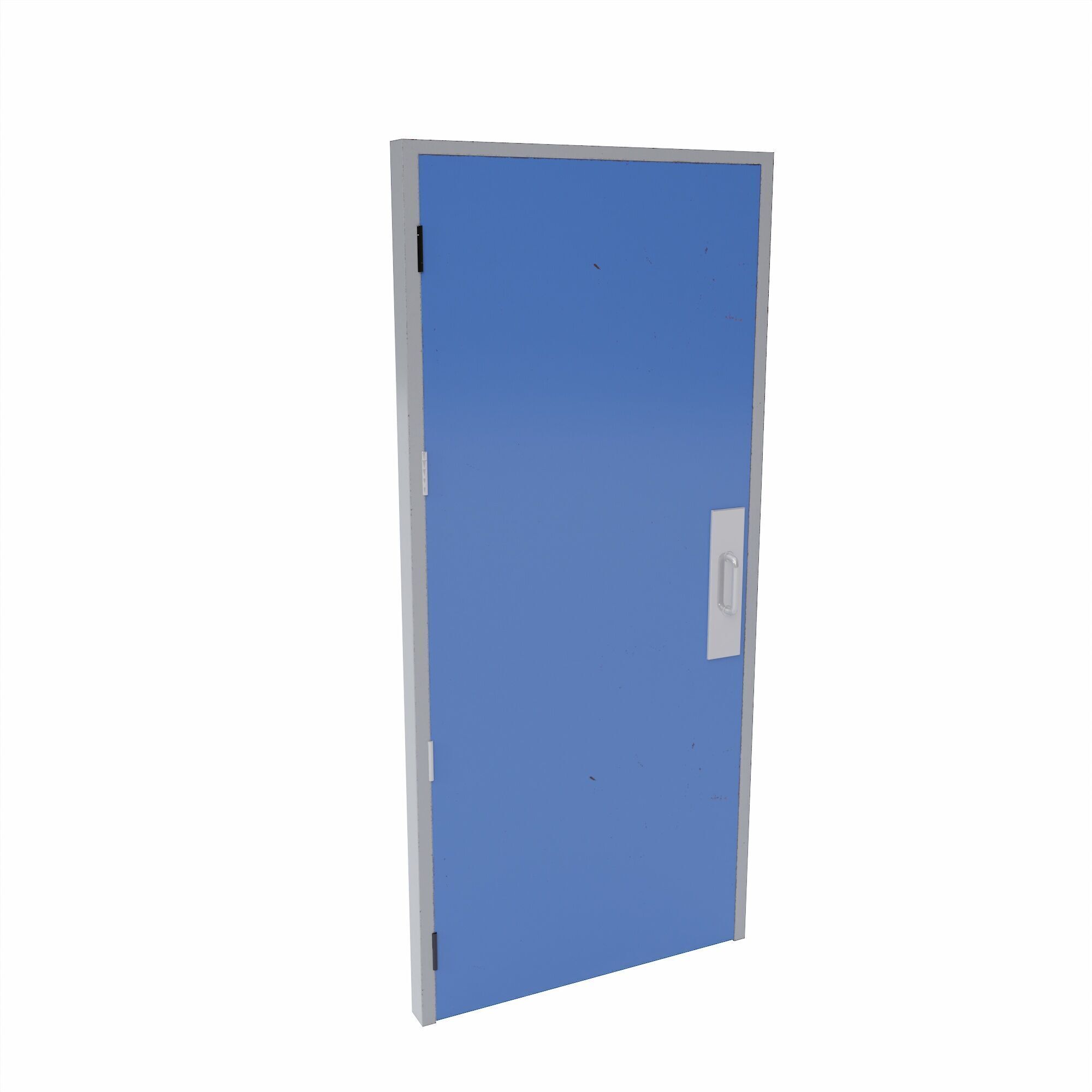 Store room door Low-poly 3D model_3
