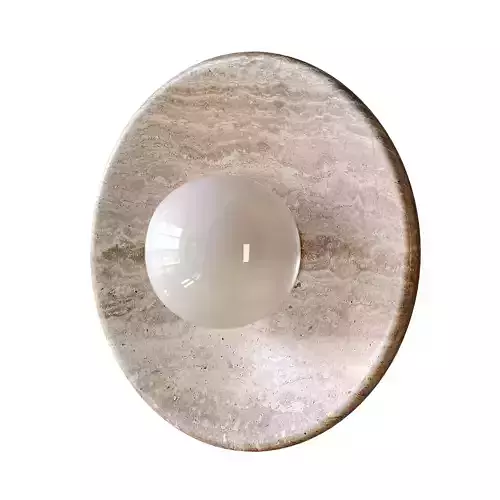 Sonoma Wood And Stone Wall Light  Sconce