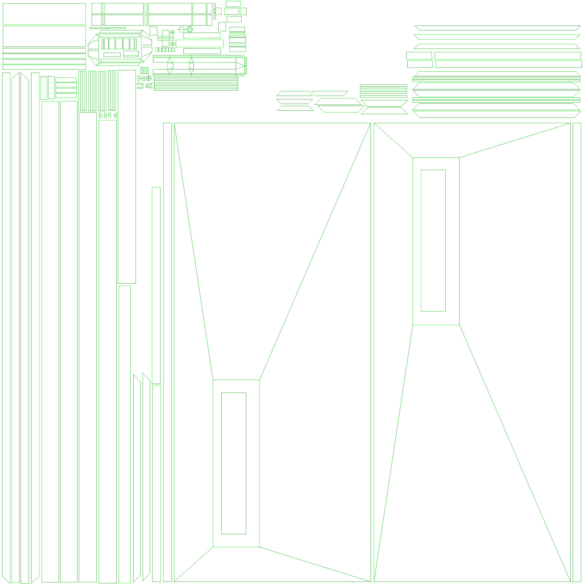 Corridor door pbr Low-poly 3D model_9
