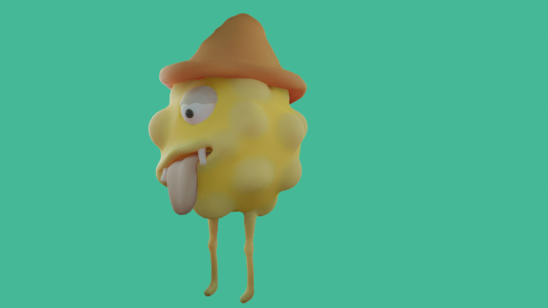 Stylized Fantasy Creature 03 Game Ready Low Poly Textured Free low-poly 3D model_2