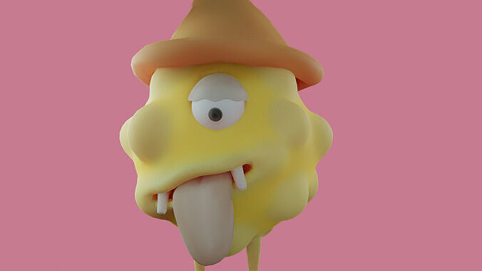 Stylized Fantasy Creature 03 Game Ready Low Poly Textured Free low-poly 3D model