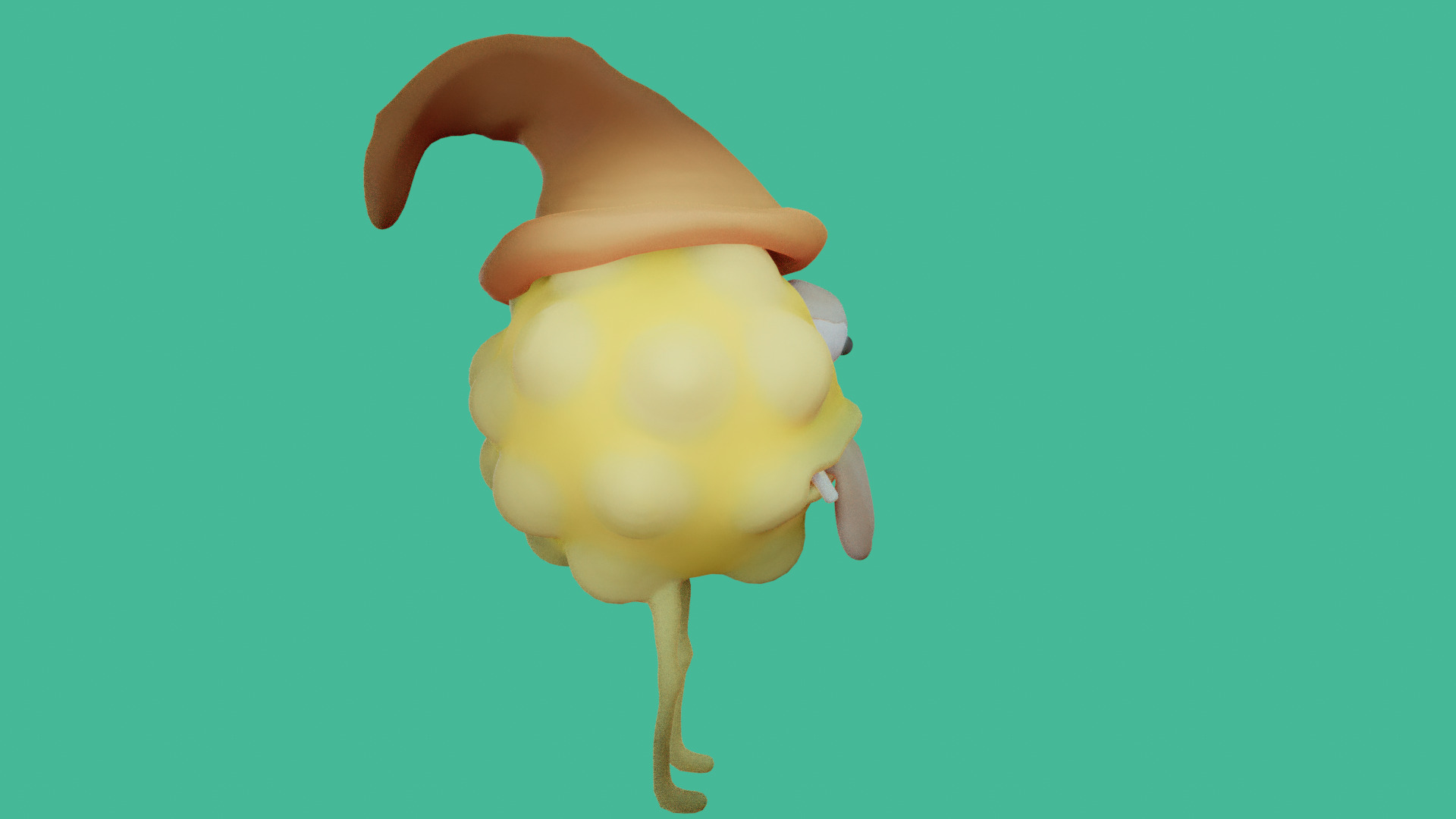 Stylized Fantasy Creature 03 Game Ready Low Poly Textured Free low-poly 3D model_4