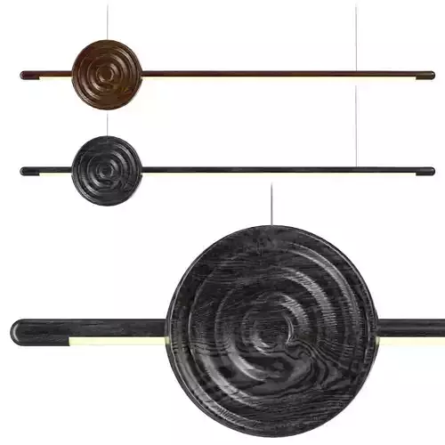 Lampatron ZVI WOOD pendant light 3D model