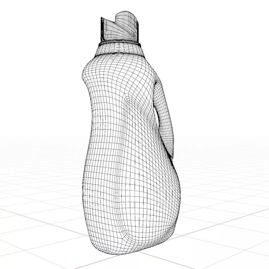 Fabric softener  container  3D model_16