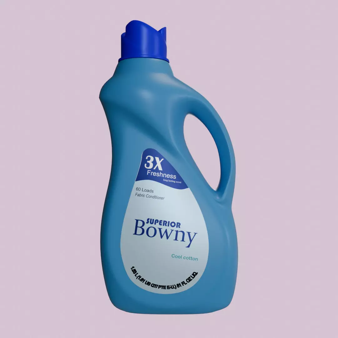 Fabric softener  container  3D model_1